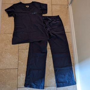 WonderWink Navy Blue Scrub Set